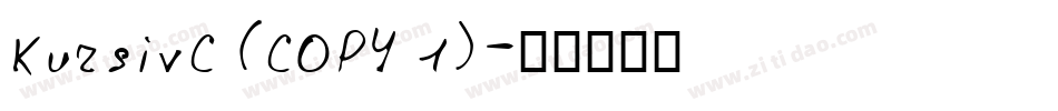 KursivC (COPY 1)字体转换
